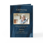 Funérailles Blue & Gold Calligraphie |Programme Me