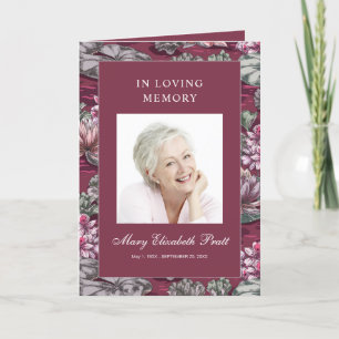 Programme Funérailles multicophotos de la Bourgogne rouge