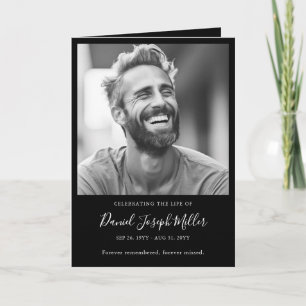 Programme funéraire commémoratif de la fête de la 