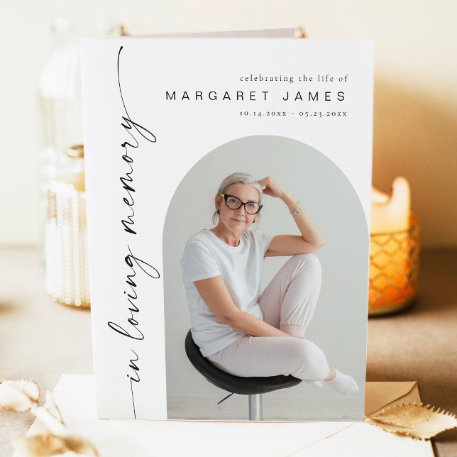 Programme funéraire commémoratif minimaliste moder (Créateur téléchargé)