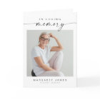 Programme funéraire commémoratif minimaliste moder