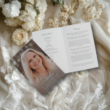 Programme funéraire de Sympathy Memorial Multi-Pho