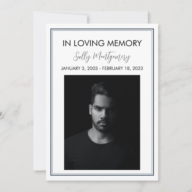 Programme funéraire frontalier simple (Devant)