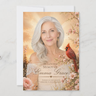 Programme funéraire mémorial du cardinal pour elle