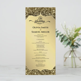 Programme Gold Black Royal Mariage damassé
