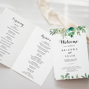 Programme Green Eucalyptus Mariage plié