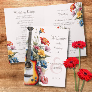 Programme Guitare Fleur sauvage Musical Pays Printemps Maria