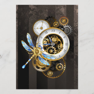 Programme Horloge à vapeur avec libellule mécanique