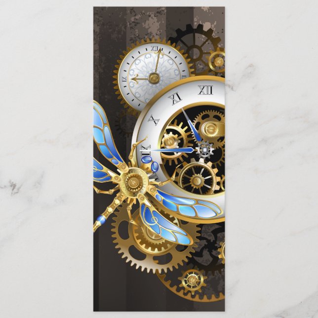 Programme Horloge à vapeur avec libellule mécanique (Devant)