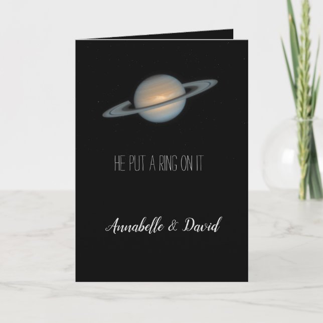 Programme Il y met une bague Saturne dans l'espace (Devant)