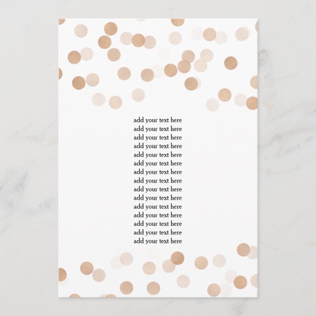 Programme Insert Faux Cuivre Paillettes Lumineuses (Devant)