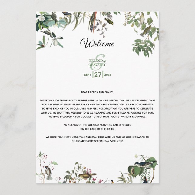 Programme Itinéraire de bienvenue des Mariages Feuilles d'Eu (Devant)