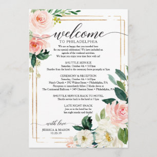 Programme Itinéraire de Mariage flou - Mariage Bienvenue