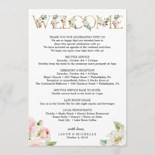 Programme Itinéraire mariage - Accueil Mariage - Bachelorett