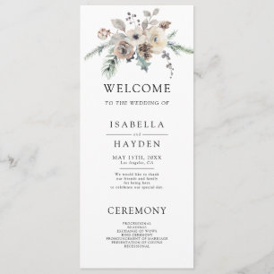 Programme Jardin d'hiver rustique Pin simple Mariage floral