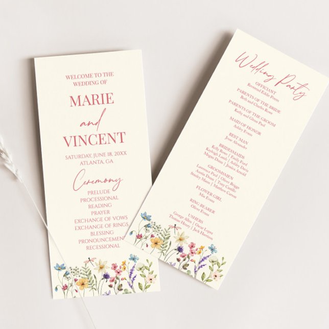 Programme Jardin fleur sauvage Floral Fleurs sauvages Mariag (Créateur téléchargé)