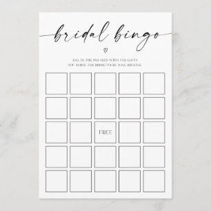 Programme Jeu de Fête des mariées de bingo nuptiale