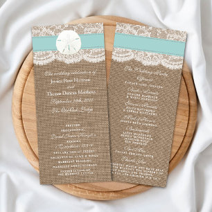 Programme La collection de Mariages en dollars de sable turq