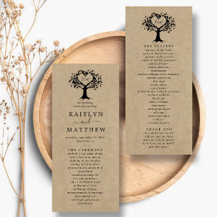 Programme La collection Rustic Heart Tree Mariage