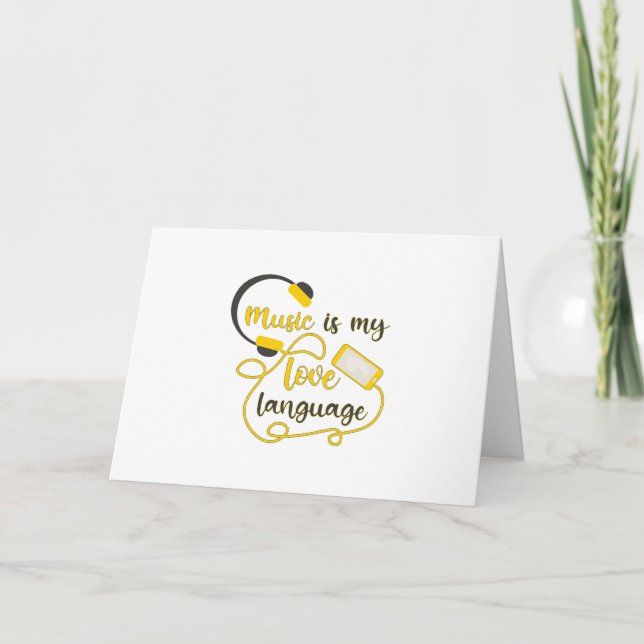 Programme La musique est ma langue d'amour phrase romantique (Devant)