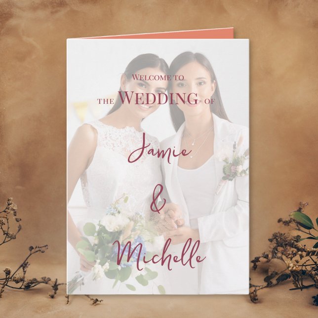 Programme Lesbian Wedding Photo Pride Flag Gradient (Créateur téléchargé)