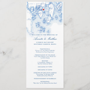 Programme Linekin Bay Resort Maine Elégant Mariage bleu mari