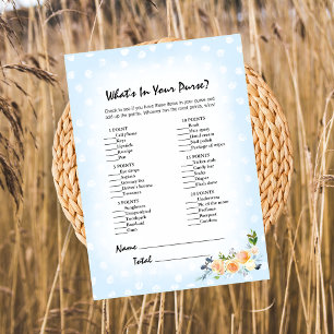 Programme Lion Cub Floral Blue Ce qui est dans votre sac à m
