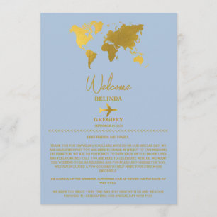 Programme Livret de mariage Gold Dusty Blue