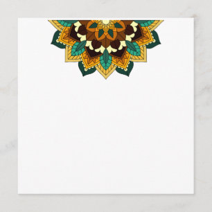 Programme Mandala Motif 2002 en jaune et bronzette