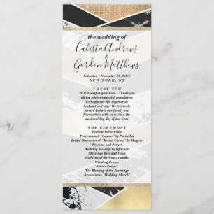 Programme Marbre blanc Parties scintillant doré moderne géom