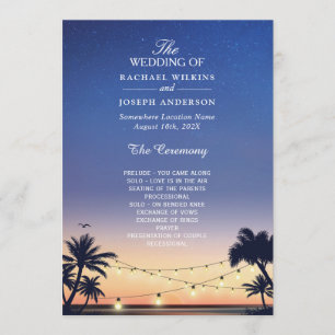 Programme Mariage à cordes Sunset Palm Beach