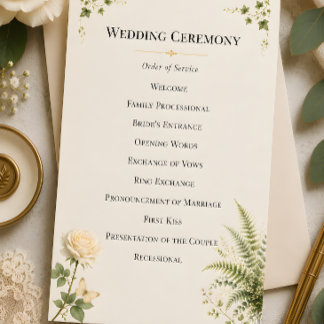 Programme Mariage dans un jardin secret de luxe