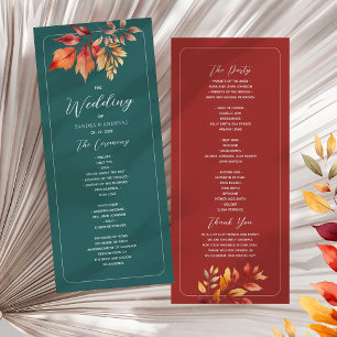 Programme Mariage de automne Boho