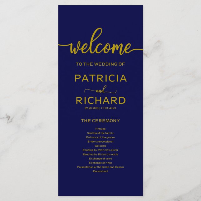 Programme mariage de commande de service Gold Mari (Devant)