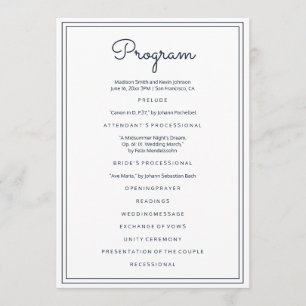 Programme Mariage de script simple minimaliste