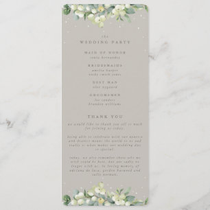 Programme Mariage d'hiver Greige Snowberry+Eucalyptus