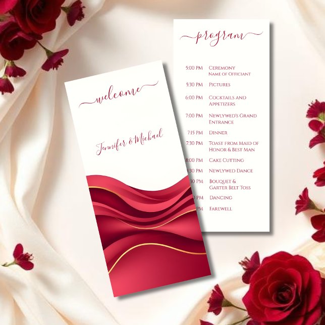 Programme Mariage en Bourgogne (Burgundy Wedding Program )