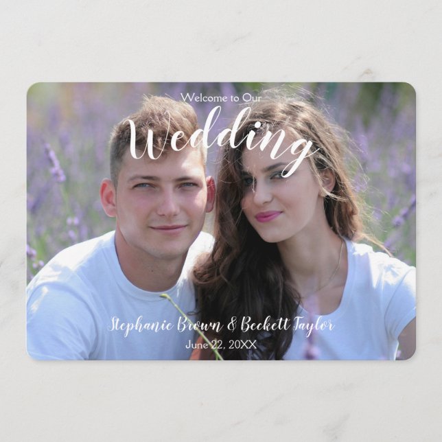 Programme Mariage en photo (Devant)