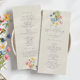 Programme Mariage Fleur sauvage rustique