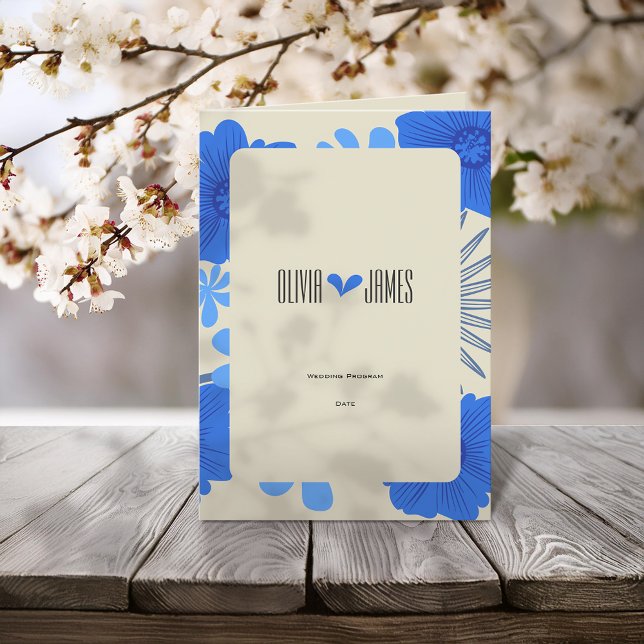 Programme Mariage floral bleu romantique (Créateur téléchargé)