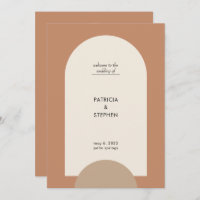 Mariage géométrique moderne en terre cuite Sand Bo