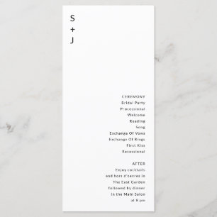 Programme Mariage moderne