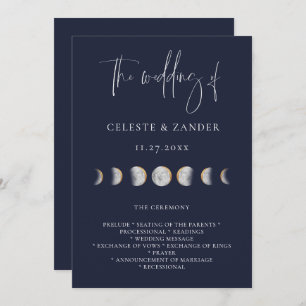 Programme Mariage Phases Lune dorée