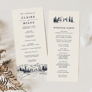 Programme Marine noire   Cérémonie du Mariage Mountain Sketc