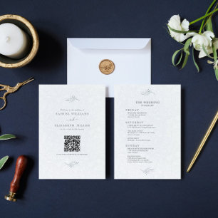 Programme minimal Black On Plush White Paisley