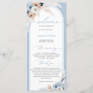 Programme Moderne bleu poussiéreux fleurs d'hiver arc tropic