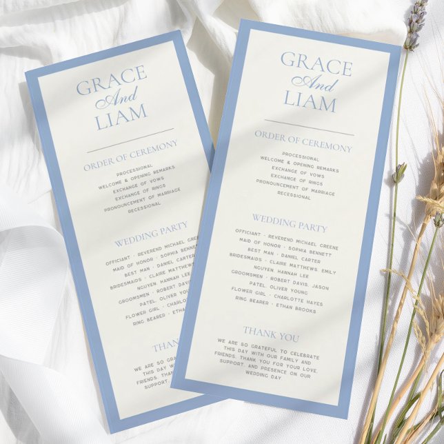 Programme moderne de cérémonie des Mariages d'élég (Créateur téléchargé)