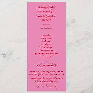 Programme Moderne minimaliste Gras brillant rose rouge grand