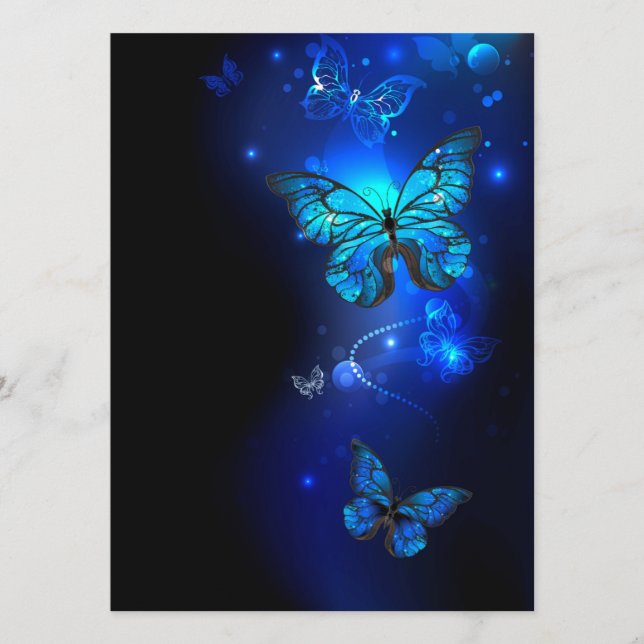 Programme Morpho Butterfly in the Dark Background (Devant)