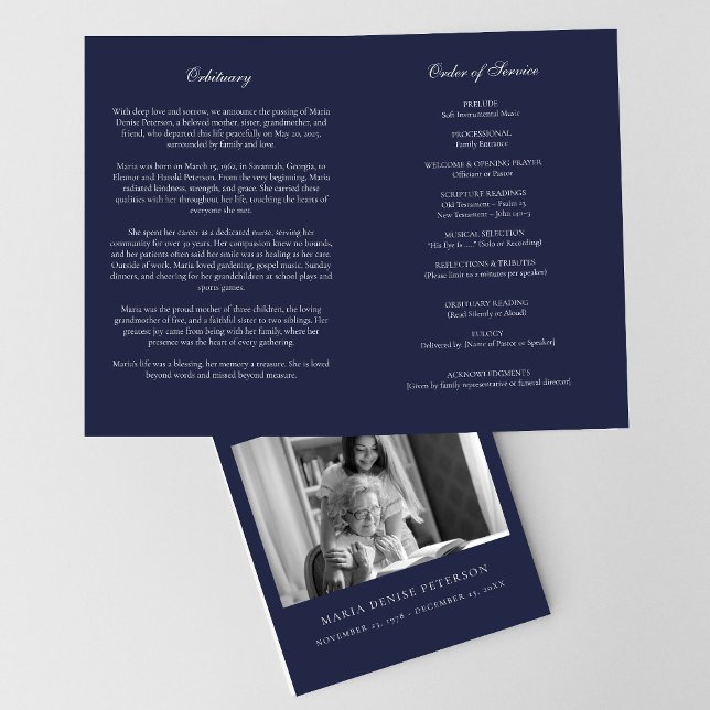 Programme Nécrologie funéraire minimale moderne Ordre de ser (Créateur téléchargé)